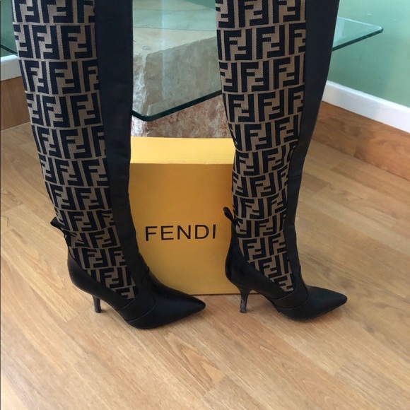 fendi thigh boots